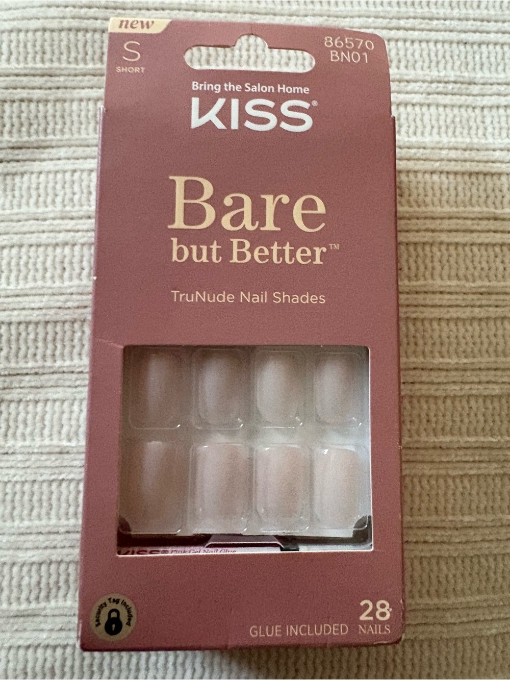 KISS Bare But Better TruNude Press-On Nails - Nude Pink Set